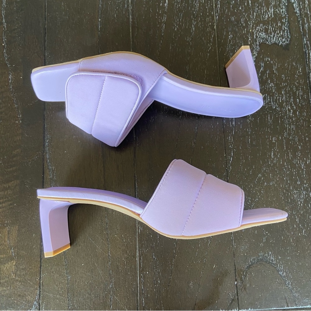 Open Edit Cava Puffy Square Toe Purple Lilac Size 6.5‎